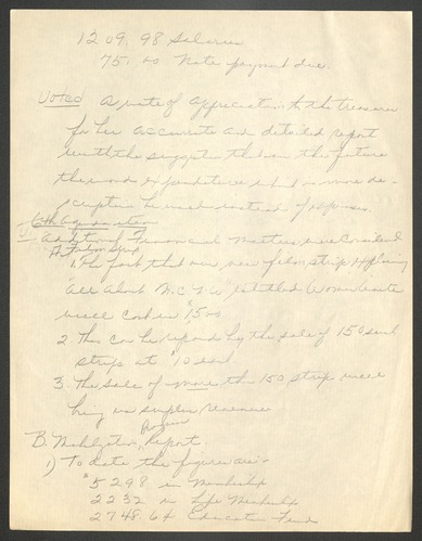 NCNW meeting minutes, 1958