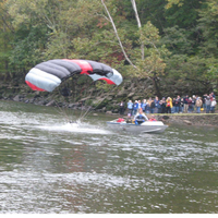 jumper lands in river