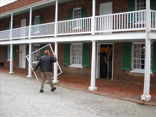 Install Interior Storm Windows and Exterior Shutters at Fort McHenry in November 2009