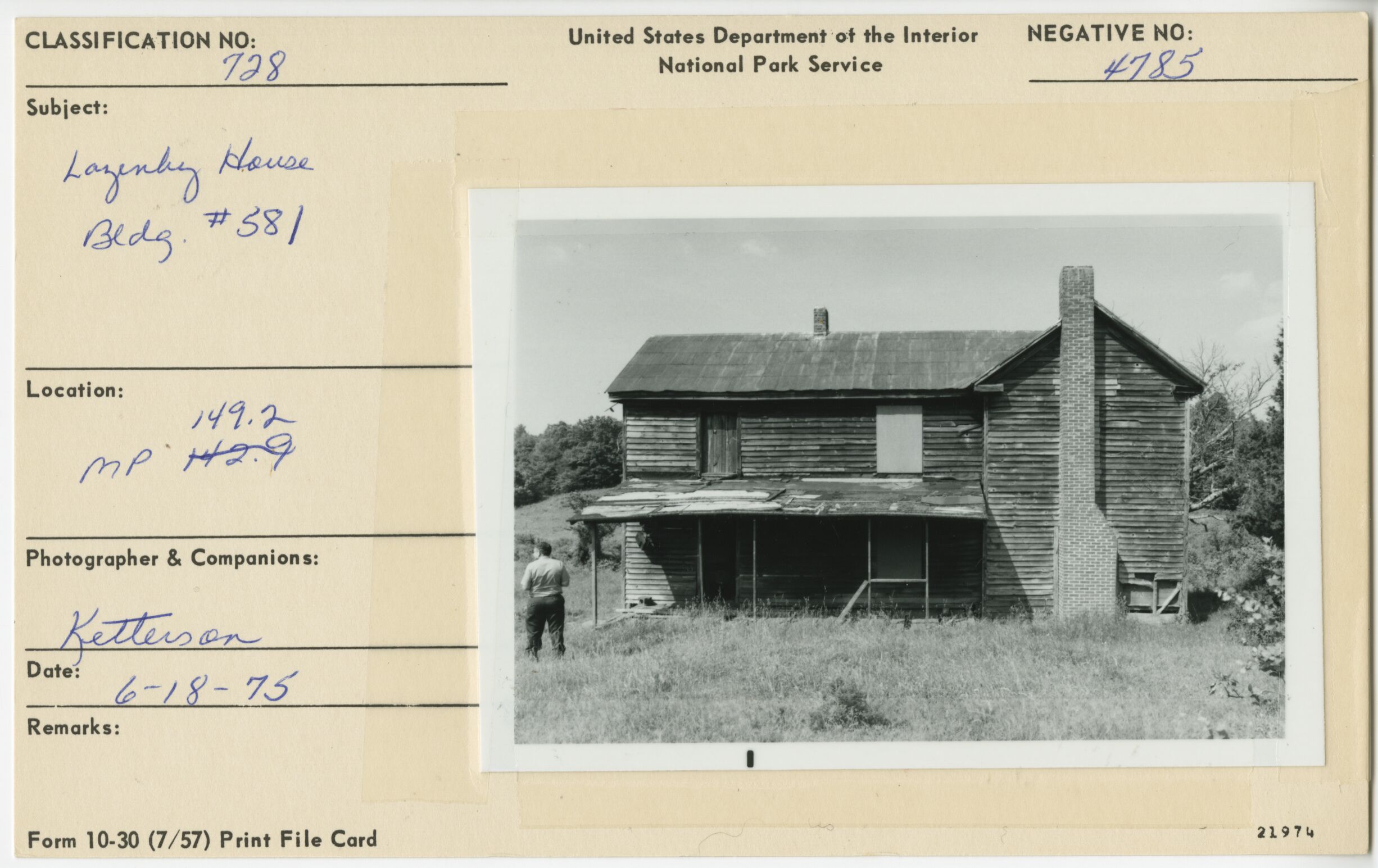 Lazenby House, Bldg. #583