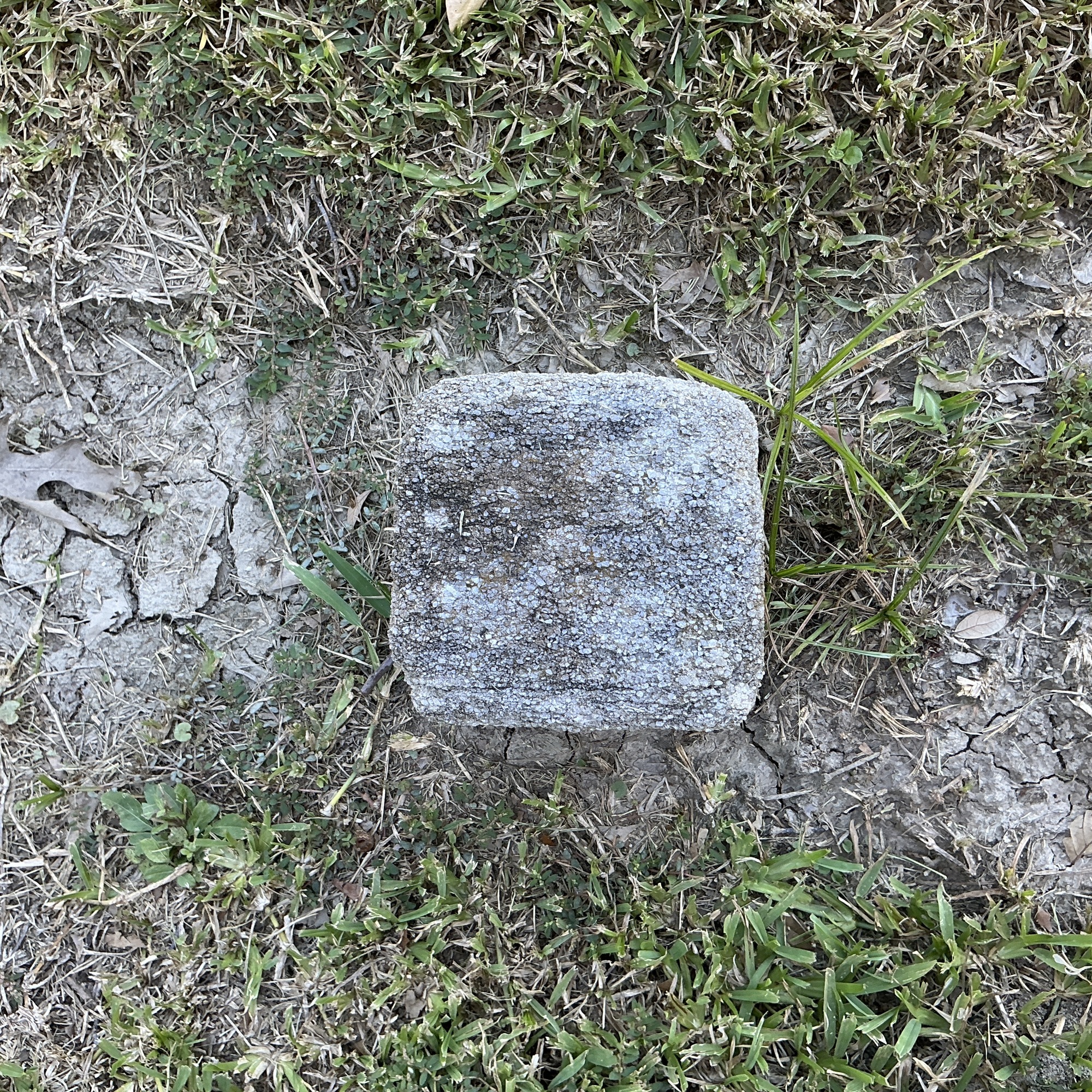 Top of flat marble marker