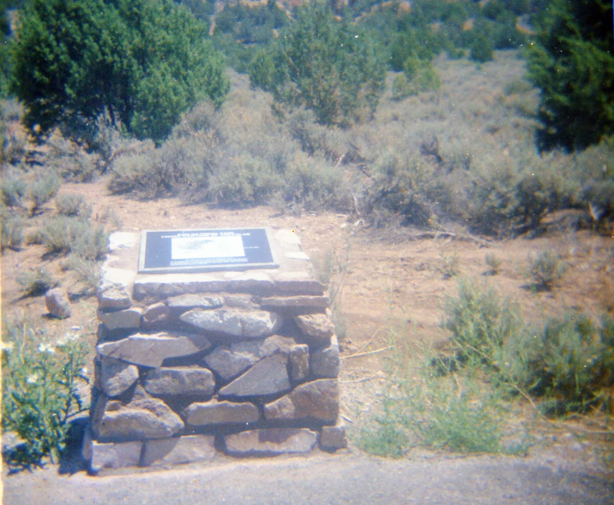 Color photos of trailside exhibits.