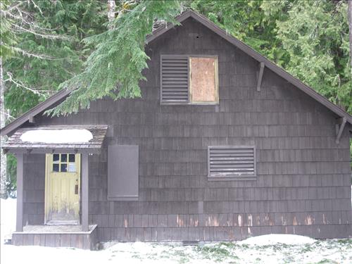 Shows deterioriation of Townsley Hall and L-110 Duplex in Mount Rainier National Park 2010.