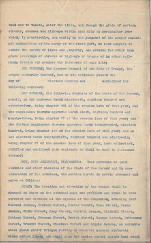 50966.PB#001--Undated and unsigned agreement between Mayor and Common Council of city of Orange, NJ