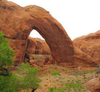 Photograph of Broken Bow arch, Glen Canyon National Recreation Area. 