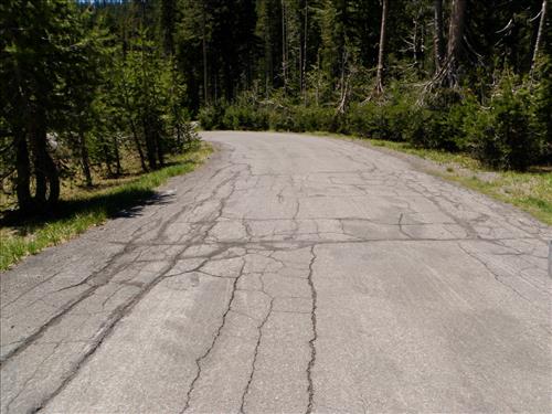 Asphalt condition on Stone House Road, CRLA