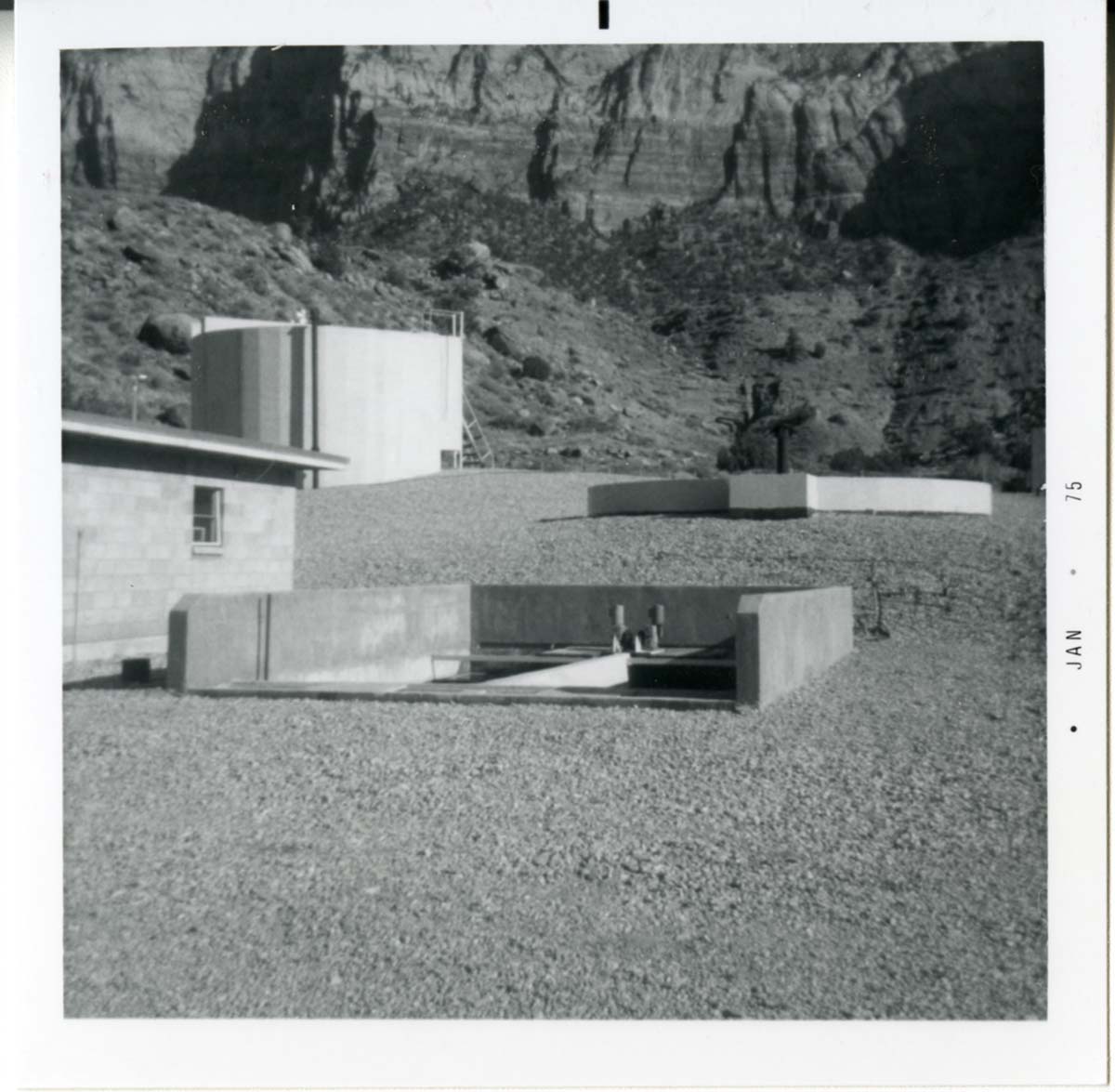 The sewer treatment plant.