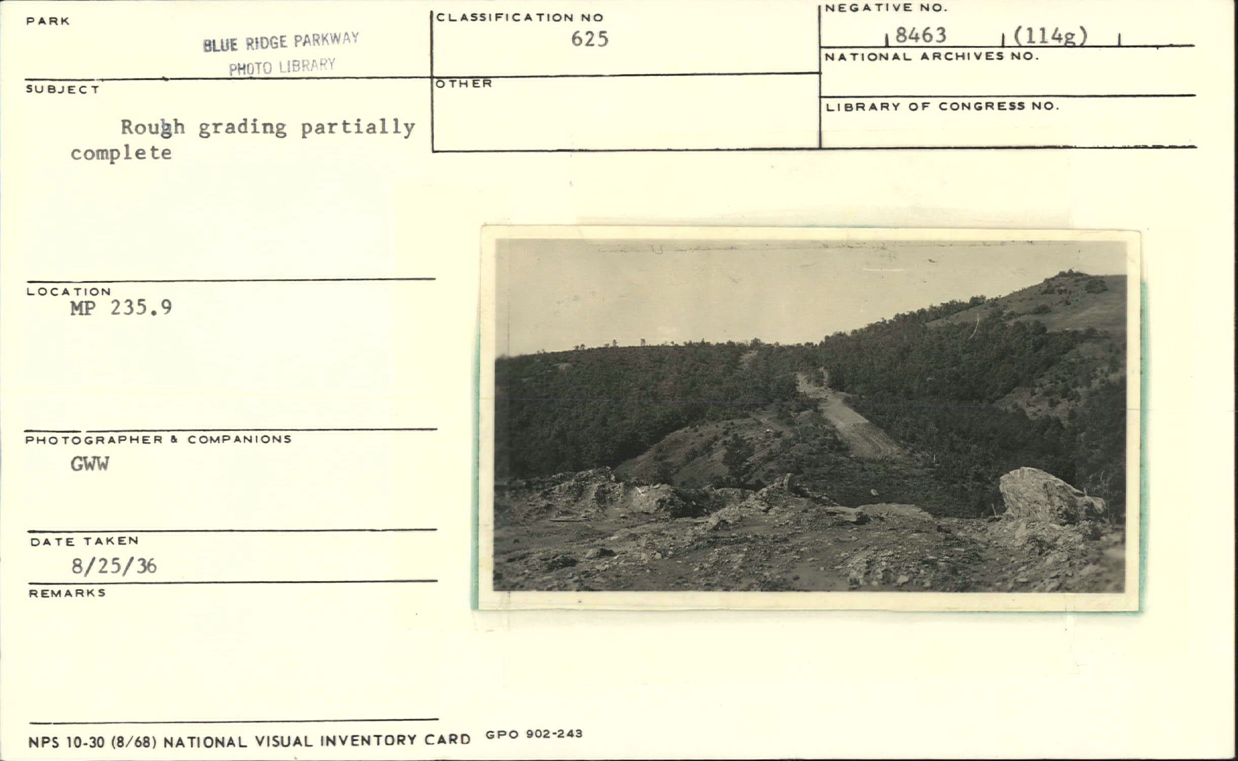 Rough grading partially complete