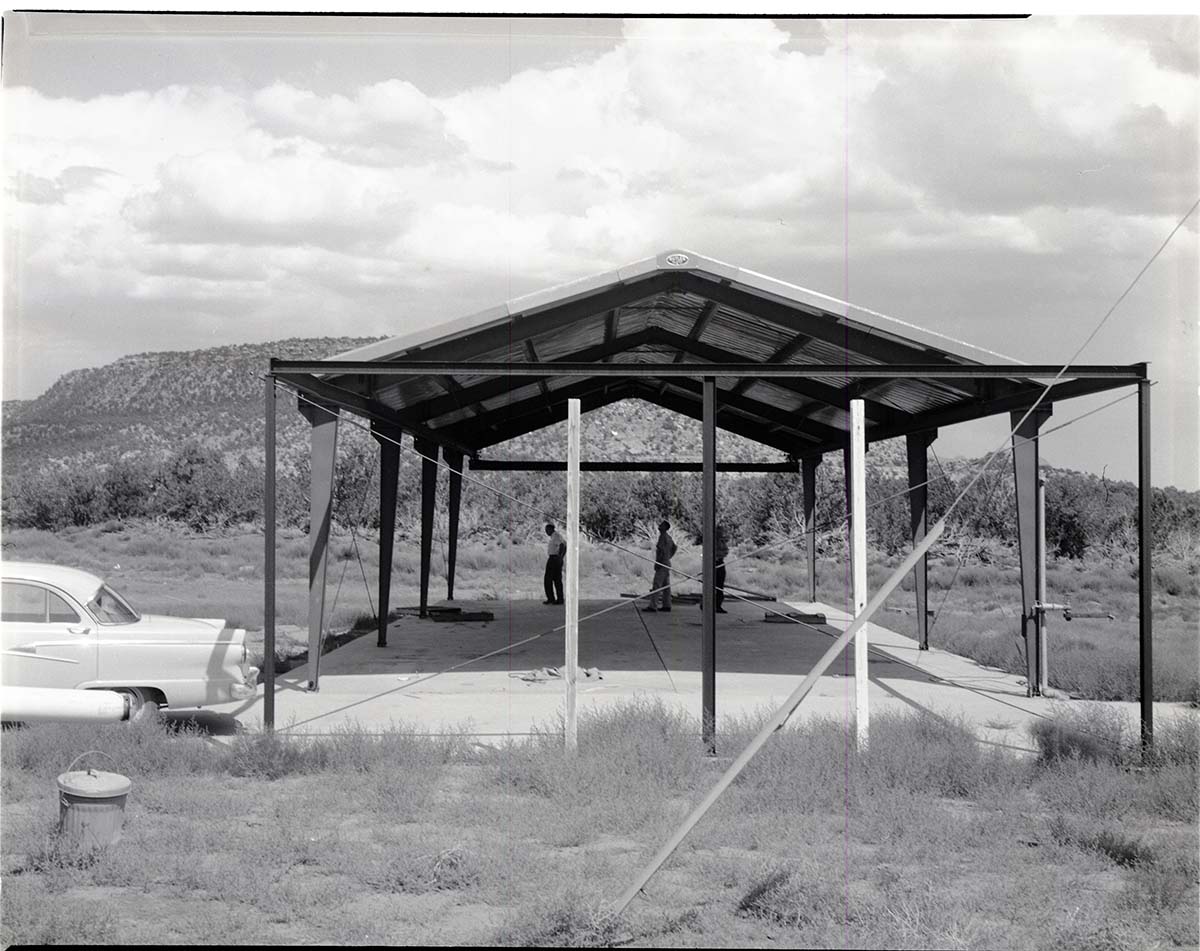 Storage sheds to be transferred to park from United States Air Force (USAF) Hurricane Supersonic Research Site.