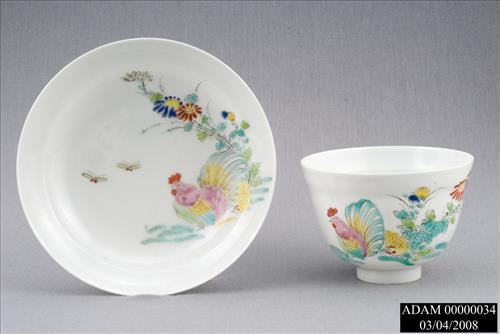 China Teacup and Saucer from the Adams National Historical Park Collection