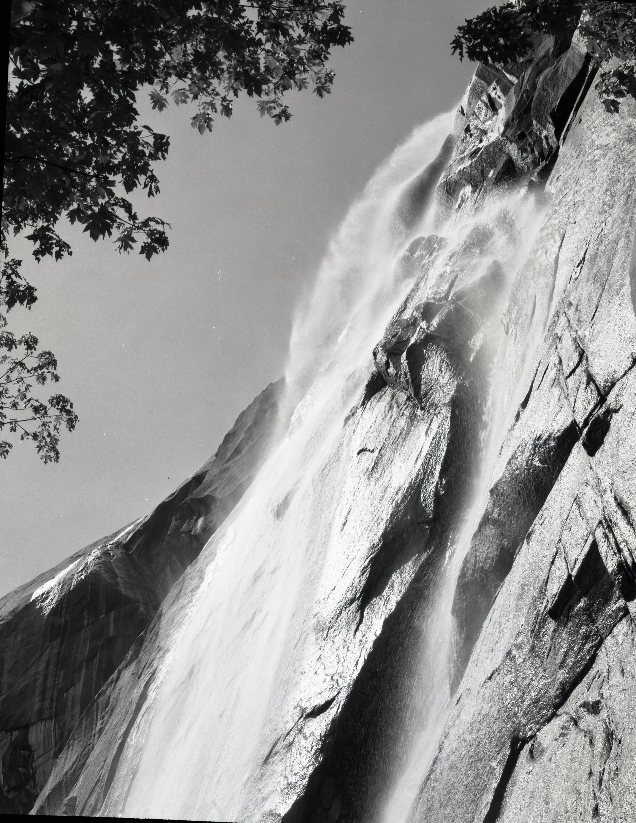 Unnamed fall on East face of Glacier Point (lower portion).