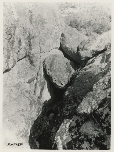 Talus Boulder at Proposed Bear Gulch Dam Site