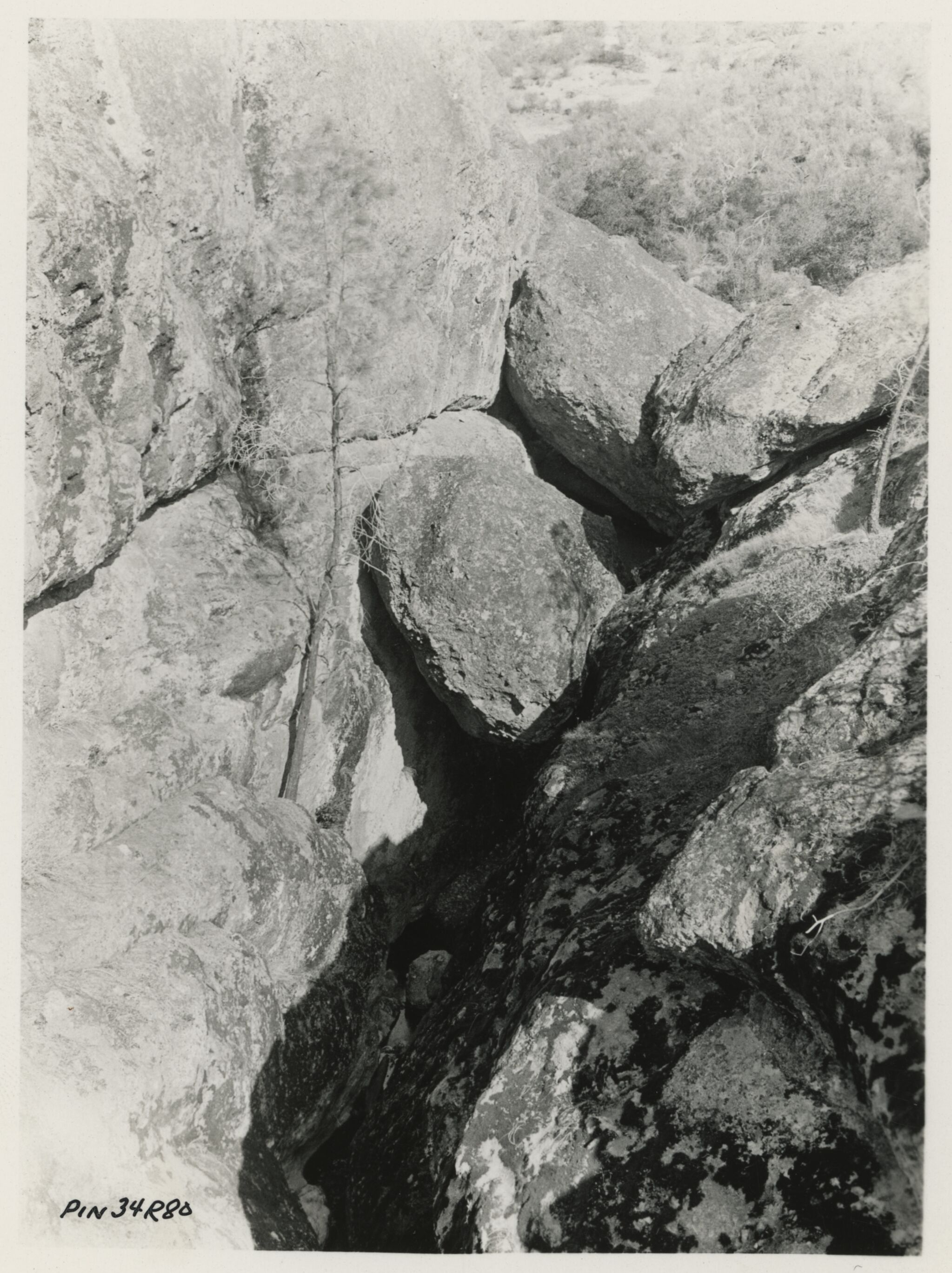 Talus Boulder at Proposed Bear Gulch Dam Site