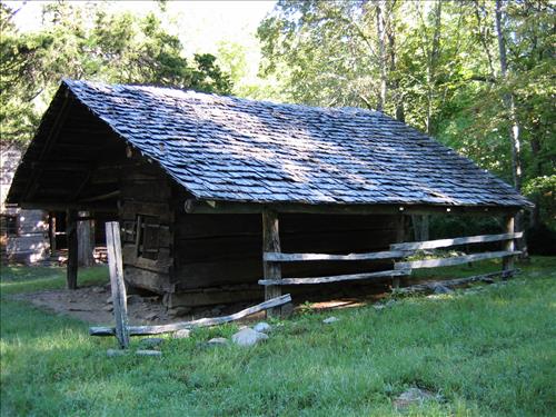 Walker Sisters Corn Crib at Great Smoky Mountains National Park 2010
