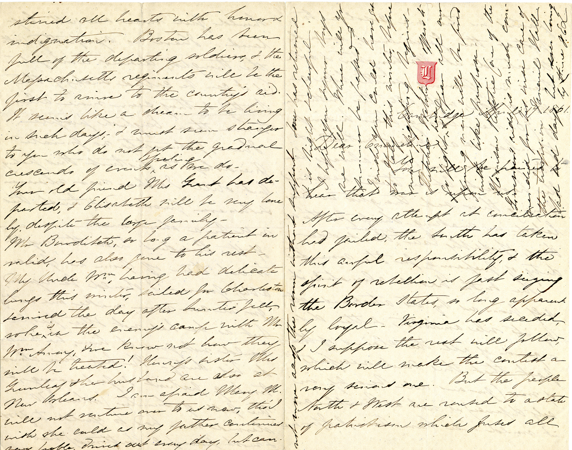 Manuscript letter