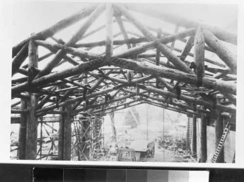 Construction of the Ahwahnee Hotel. Copied February 8, 1985 by Michael Dixon from Y.P. & C. Co. Archives.