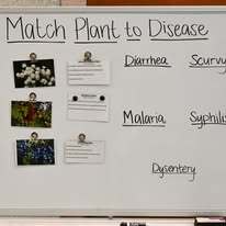 Healing and Hardship matching activity.