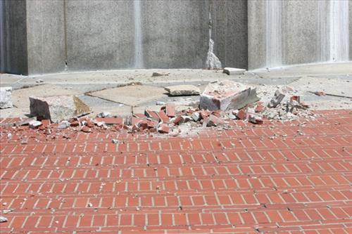Perry's Monument Damage June 2006