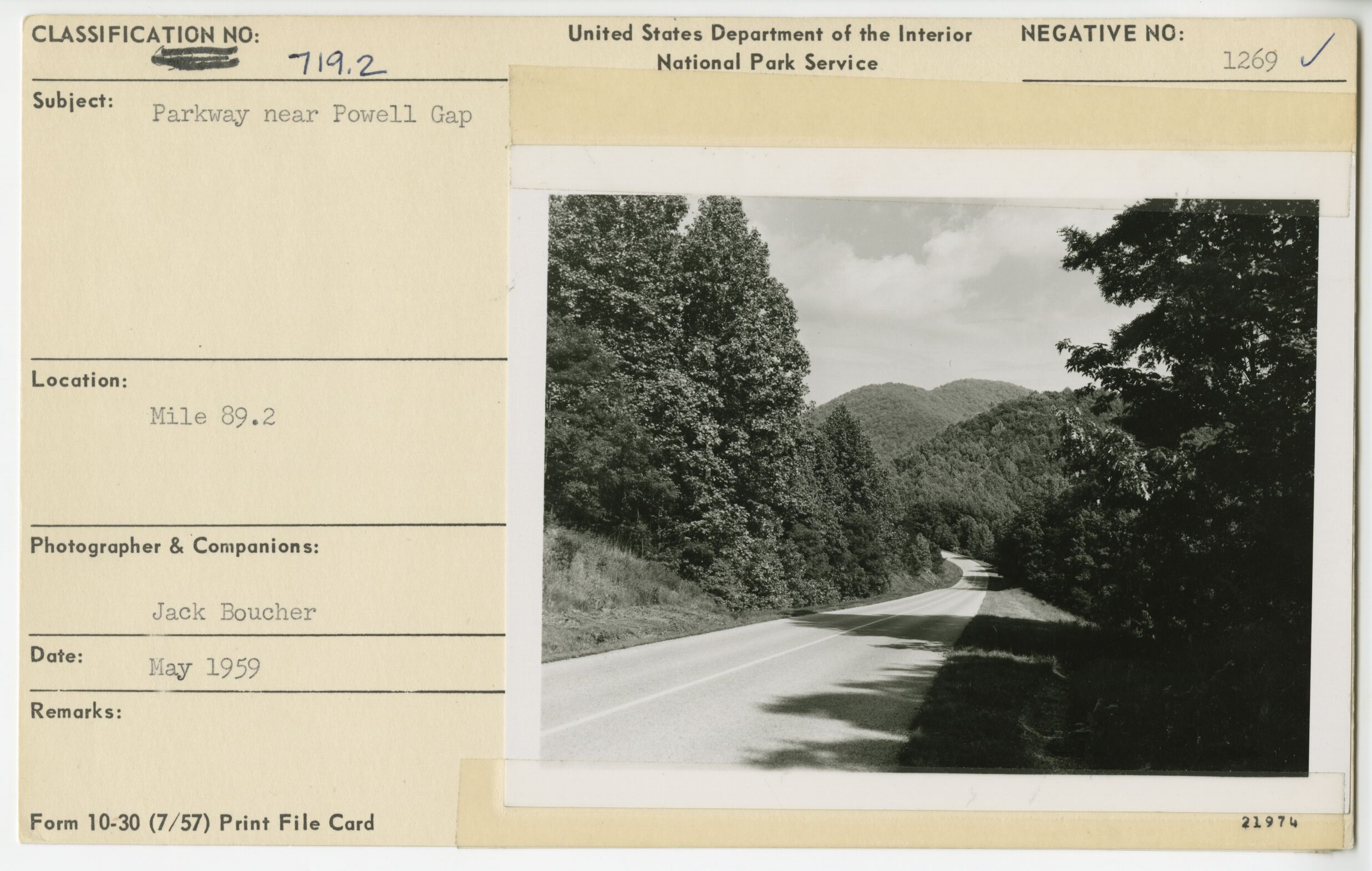 Parkway near Powell's Gap