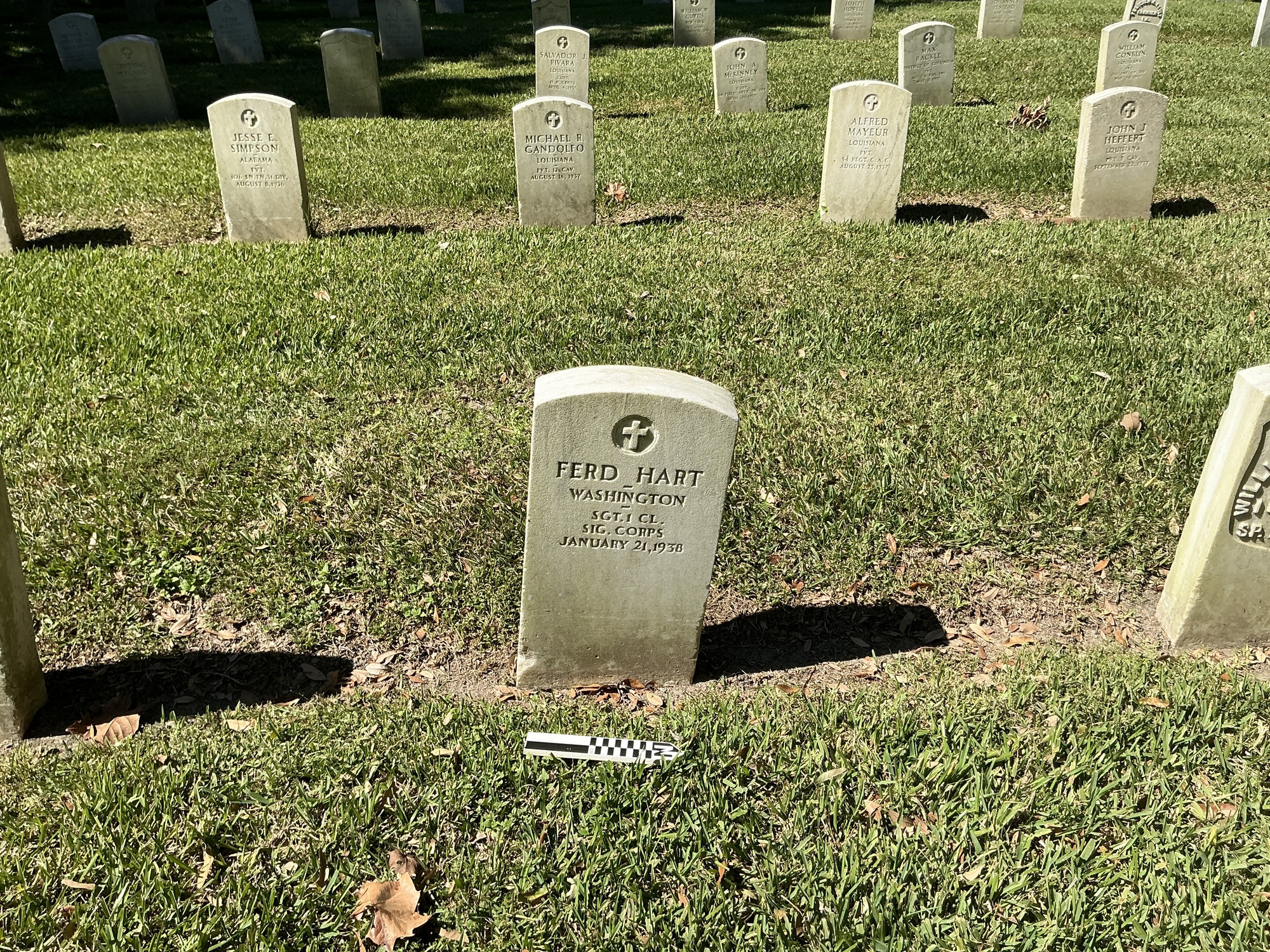 Extra image of upright marble headstone with flat face.