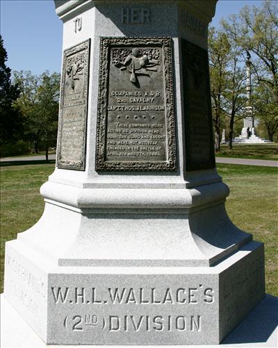 Illinois Cavalry Monument at Shiloh National Military Park in May 2004