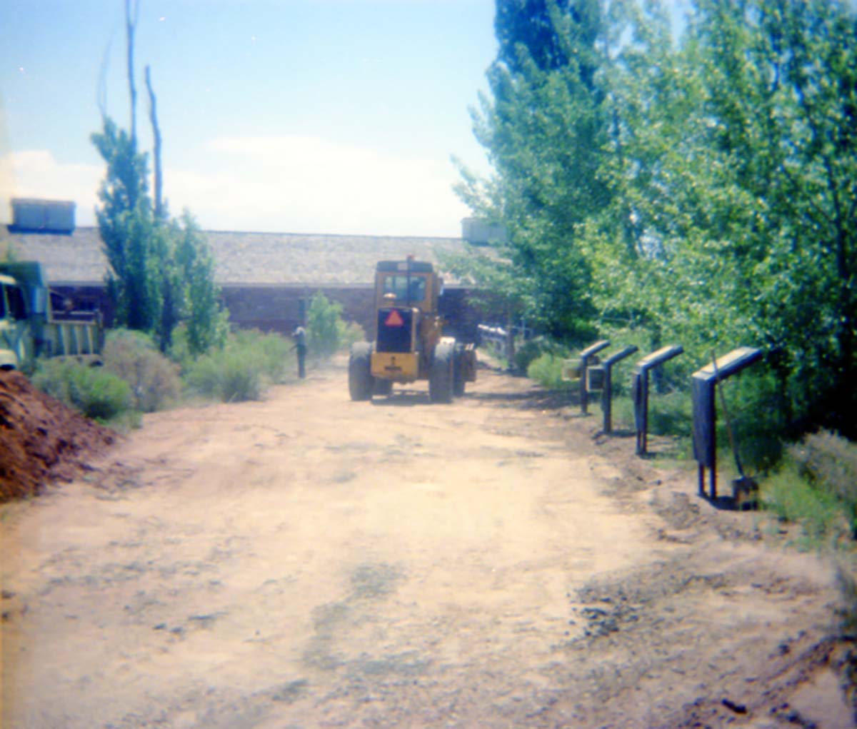 Color Photos of trail construction at Pipe Springs.