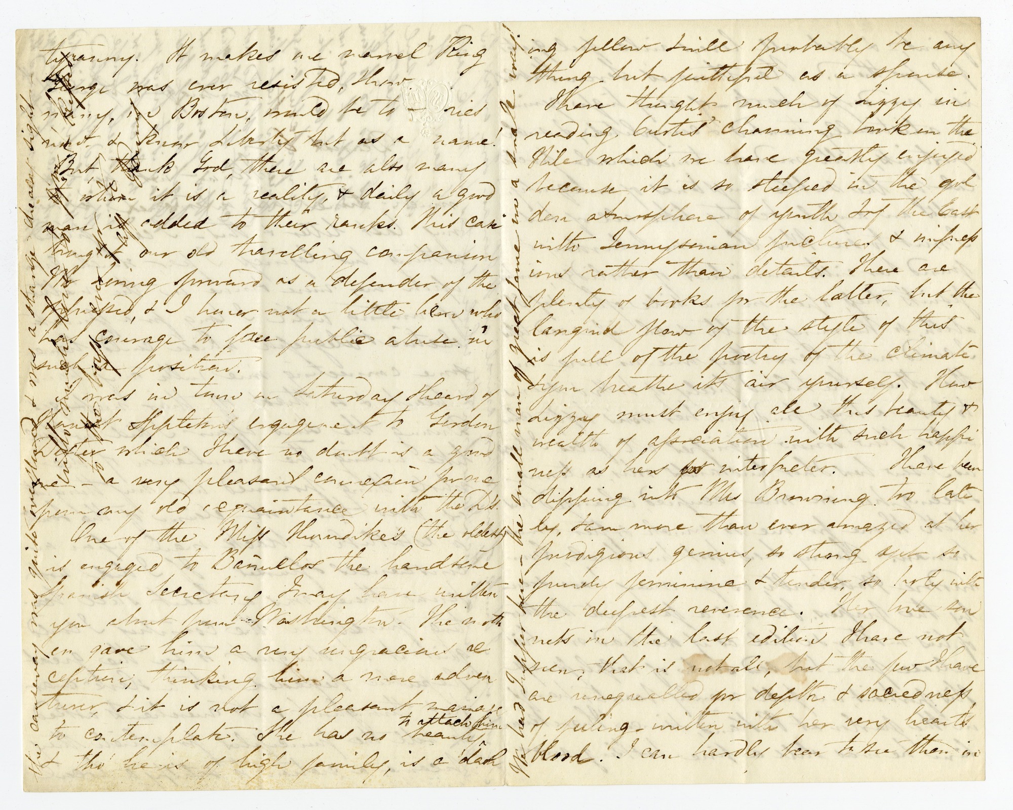 Manuscript letter