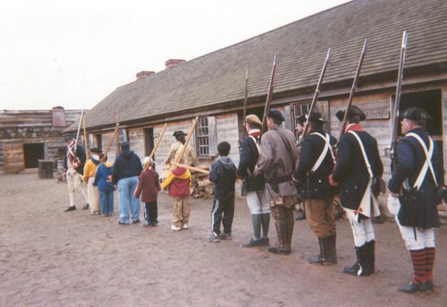 What is drill without marching practice? If no one can stay in line with one another, you do not look like much of an army. I think that the new troops are getting their act together very quickly!