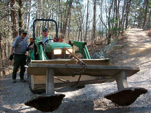 Rehab 20 Miles of Park Trails at Hot Springs National Park in March 2010