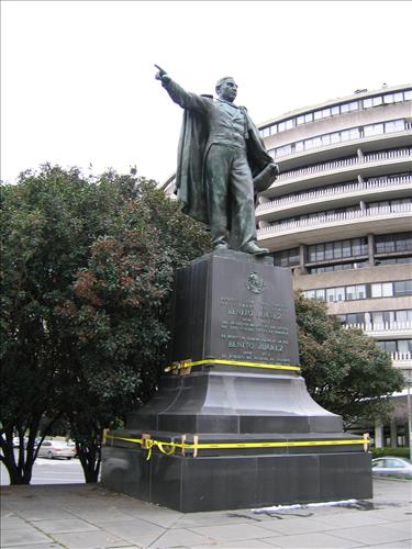 Repair Pedestal of Statue at Benito Juarez Memorial, National Mall & Memorial Parks, Washington, DC, Starting 2006.