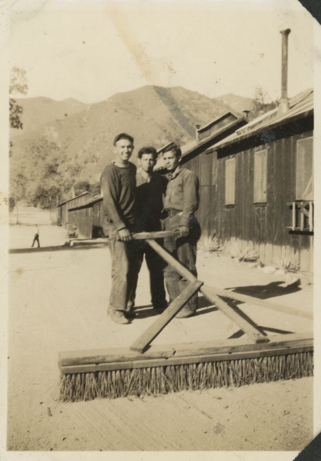 Dirt Sweeper at Camp Pinnacles
