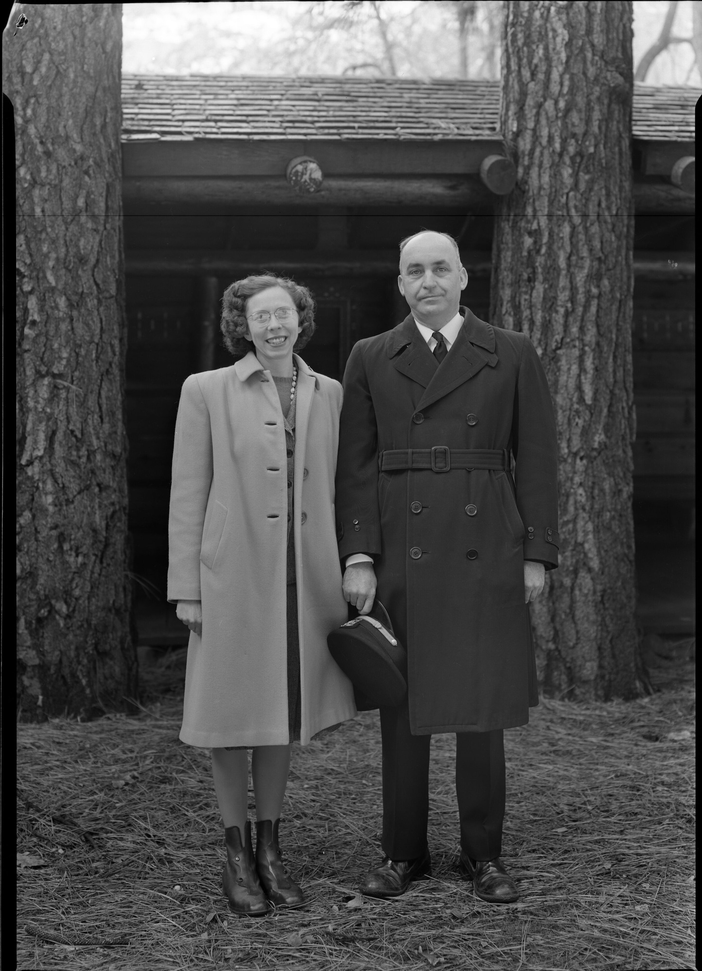 Military officer & companion - Ahwahnee Hotel. The Crouaer Chaslains'.