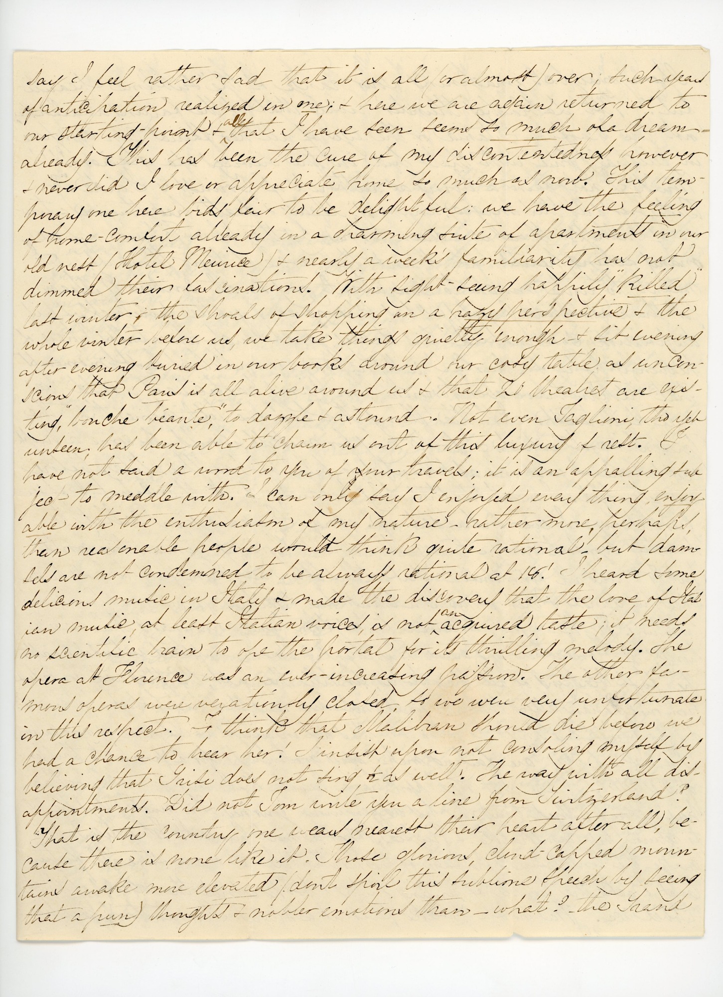 Manuscript letter