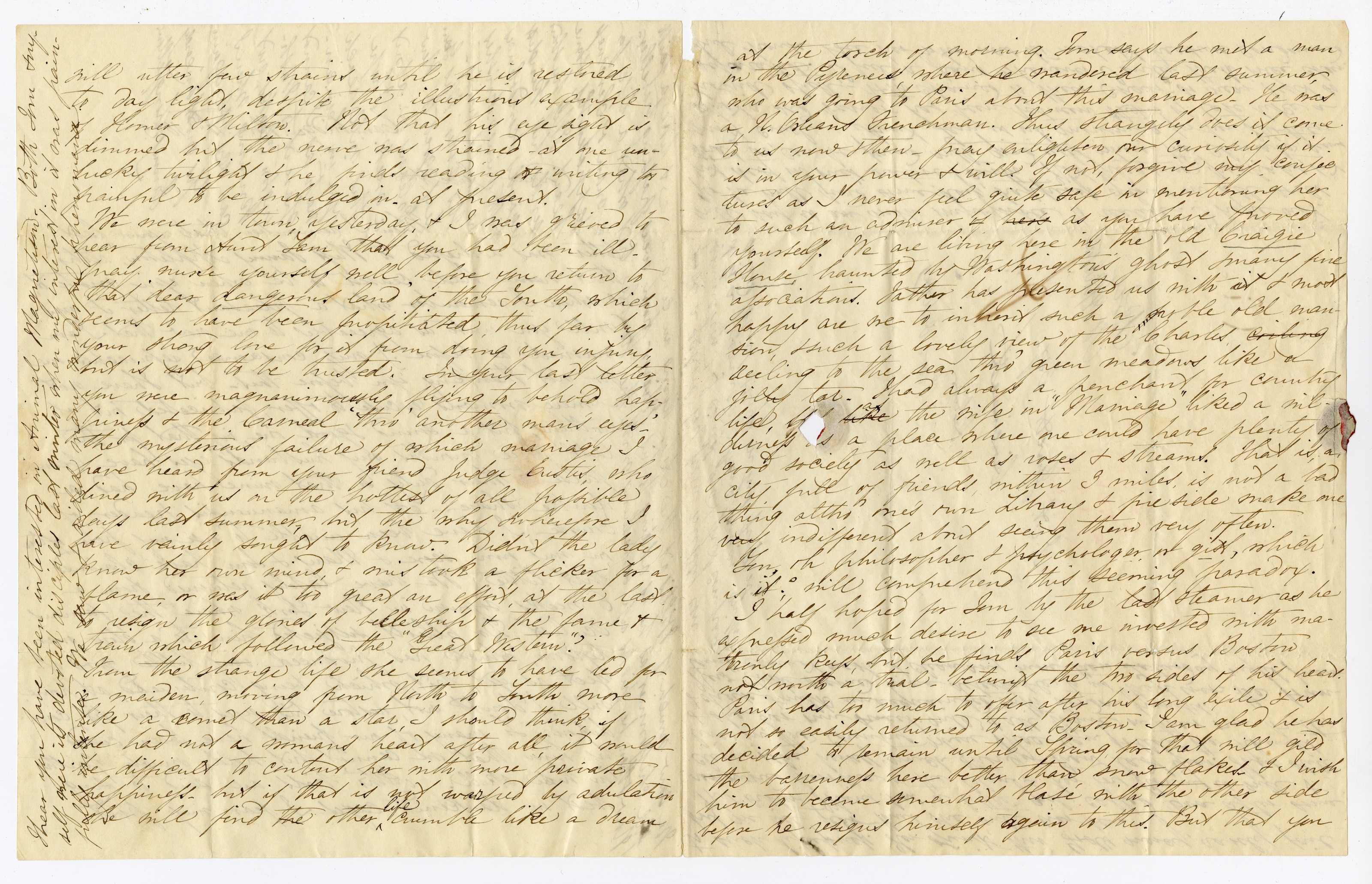 Manuscript letter