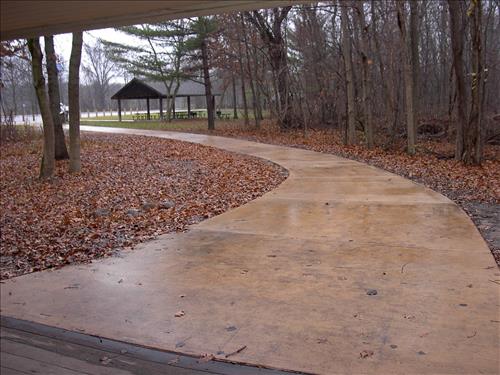 Replacement of walkway at Bailly Contact photo from the building INDU Nov 2009