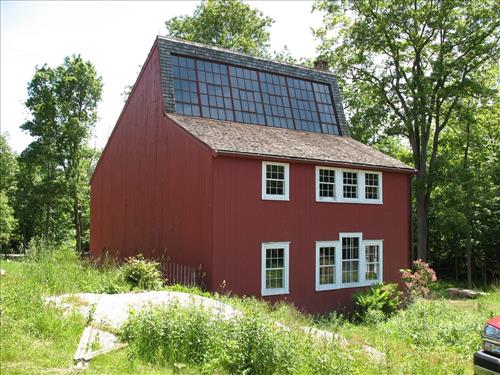 Exterior of Weir & Young studios at Weir Farm National Historical Park in June 2009