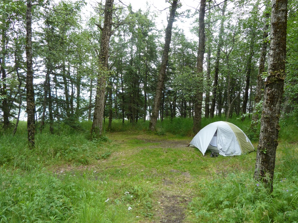 2 Tent in campground