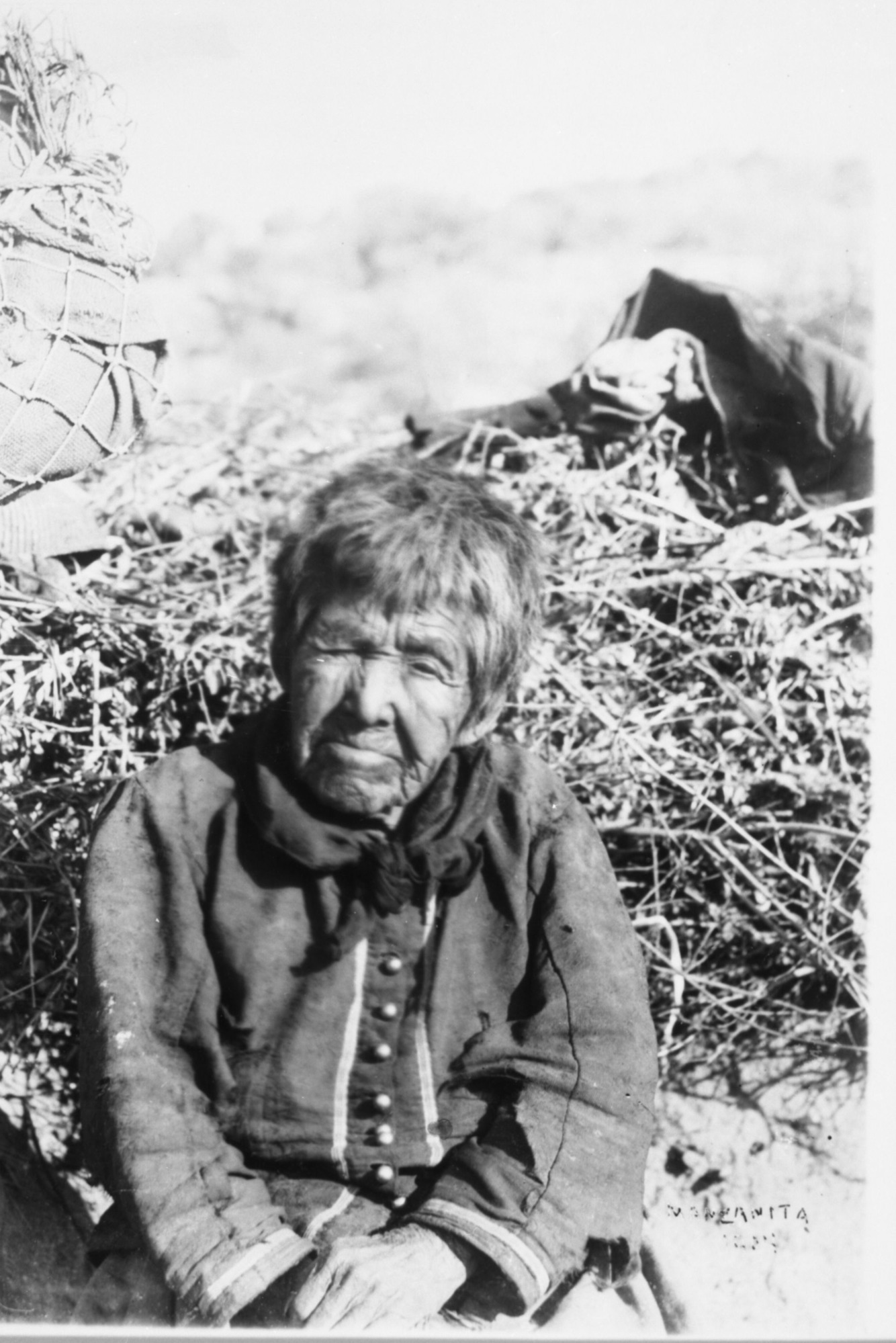 Native American woman from Manzanita, CA. Probably Diegueno or Southern Californian.