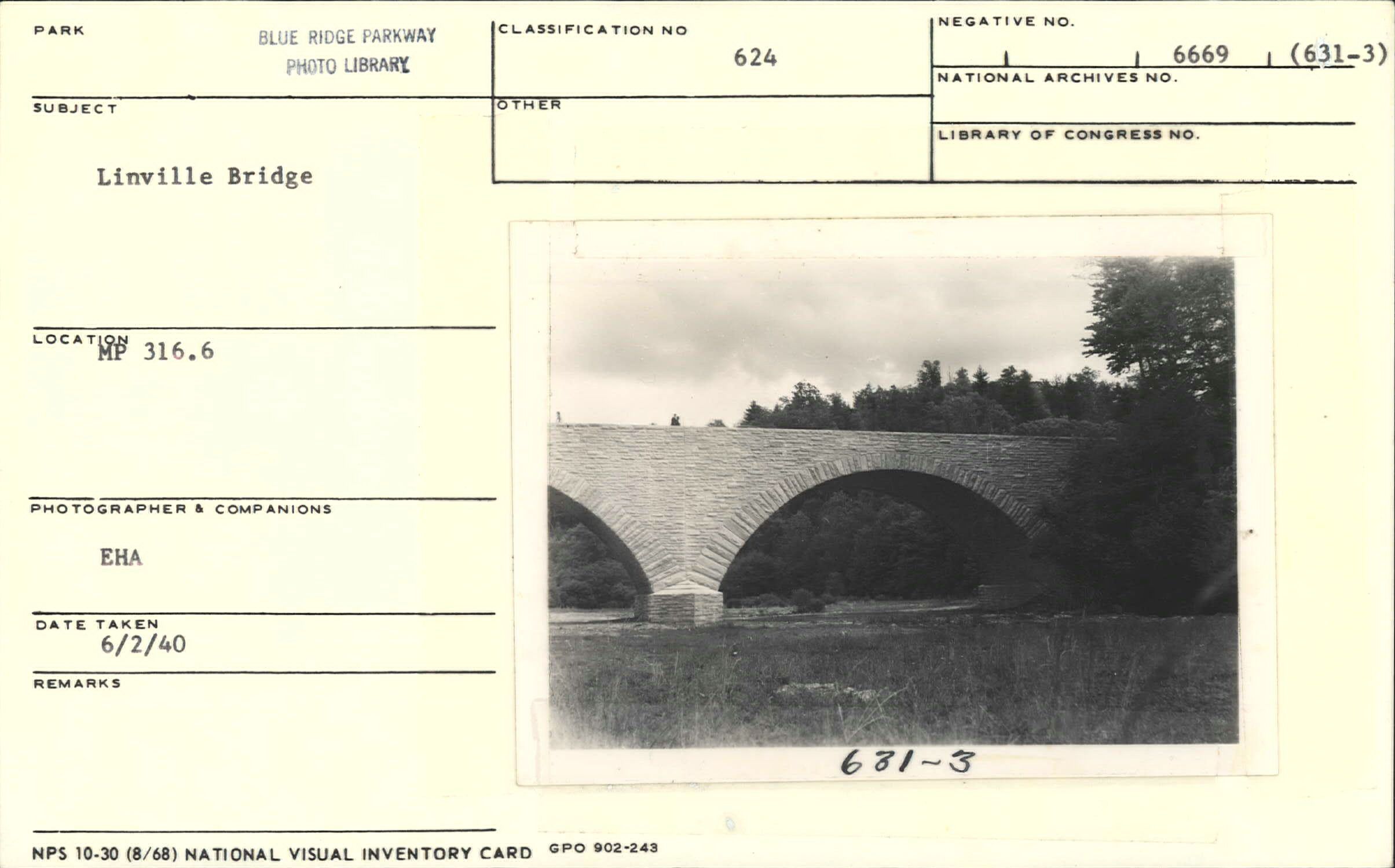 Linville Bridge spanning the river