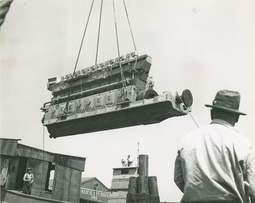 Sample of loose photographs of tugboats from the L. Christian Norgaard Photograph collection