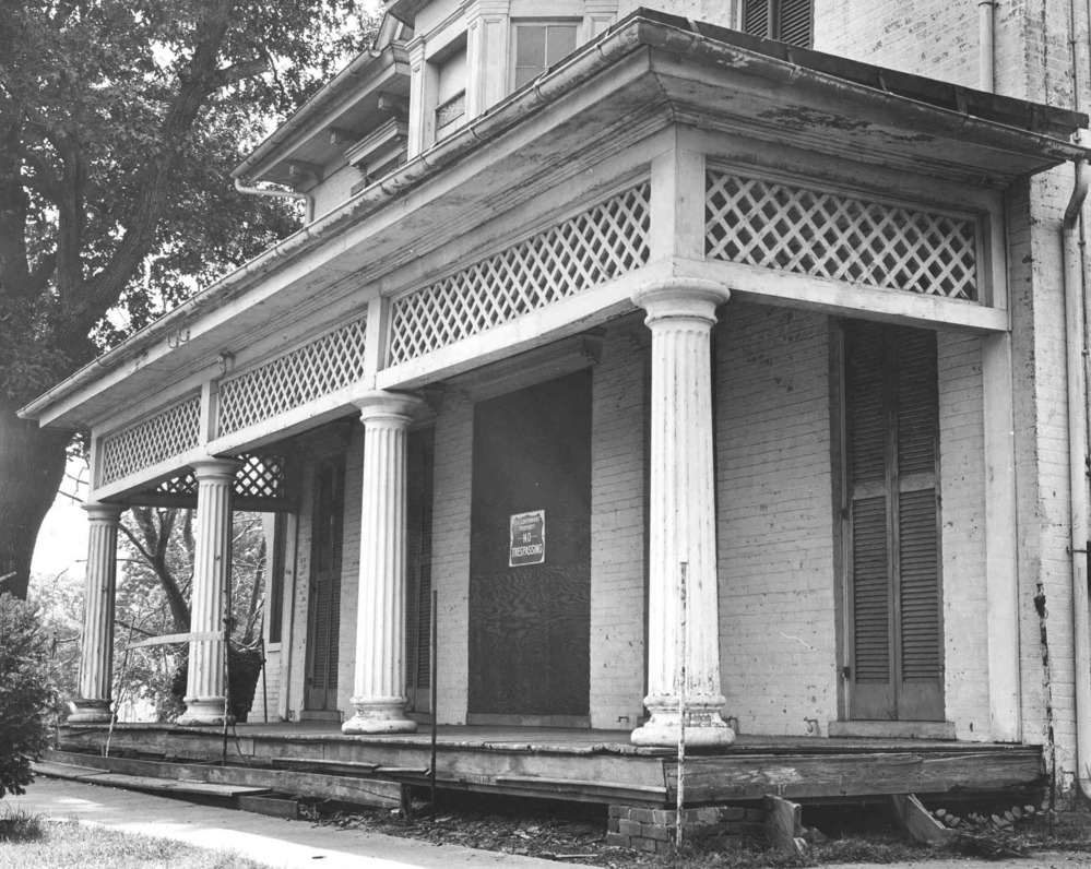 Deteriorated front porch