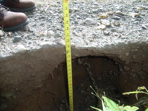 Hurricane Irene Damage to Thunder Mountain Road in August 2011