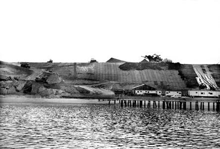 Once a landfill, Spectacle Island underwent major construction to renew its presence in Boston Harbor. (Olmsted Center for Landscape Preservation Boston Harbor Islands Cultural Landscape Report.)