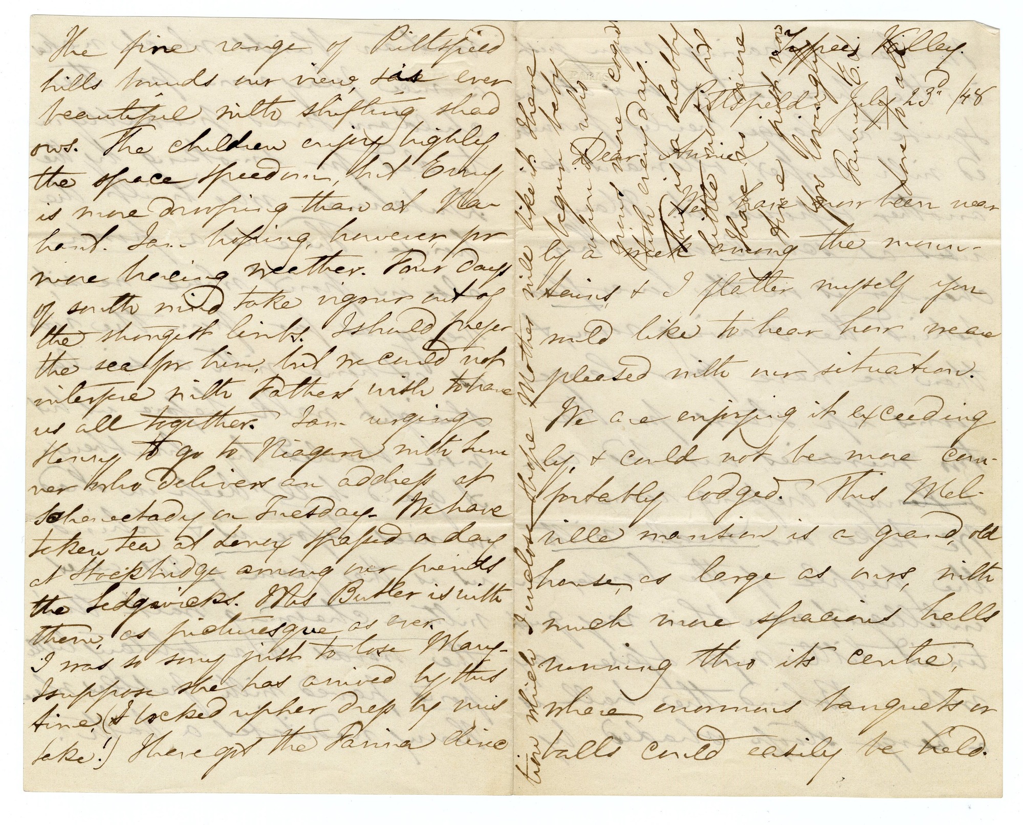 Manuscript letter