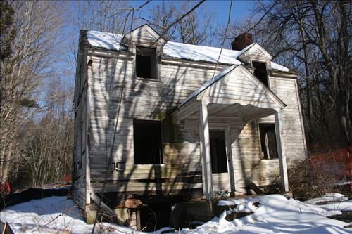 Hamilton/Minard House during demolition --- Winter 2013