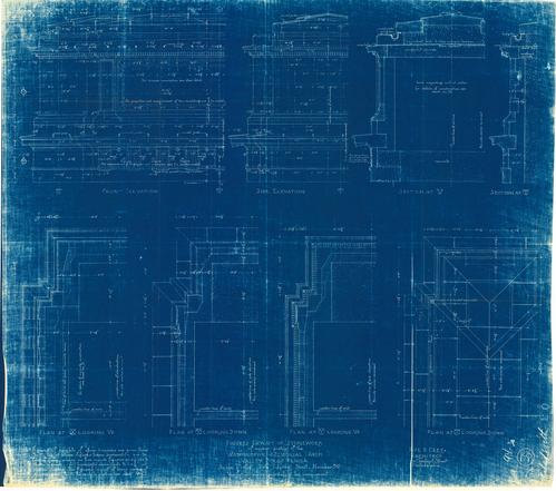 Figured Layout of Stonework of Upper Portion of Washington Memorial Arch, Valley Forge, PA: Sheet 30