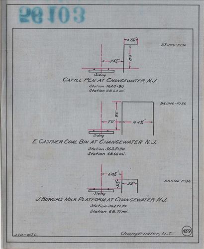 56103.LB--clearance sketches--Structures less than 8 feet from center line of track or less than 22 feet above top of rail [Group 13]