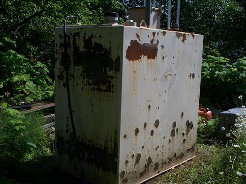 Fuel tanks painting project Glacier Bat Nat. Park in summer 2009.