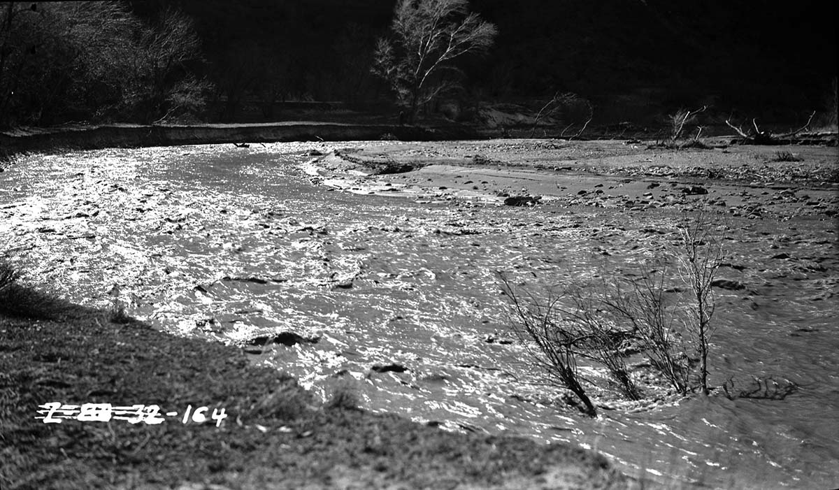 Virgin River in flood stage.