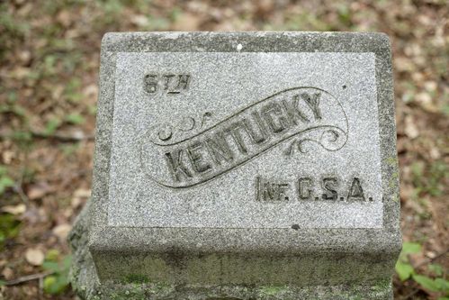 6th Kentucky Infantry Regiment (CSA) Marker